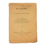 T. H. Pardo De Tavera, El Sanscrito en la Lengua Tagalog, inscribed "Al Snr. Dn. Manuel Regidor / El Autor" (front cover) imprimerie de la Faculte de Medecine, Paris, 1887 uncut pages