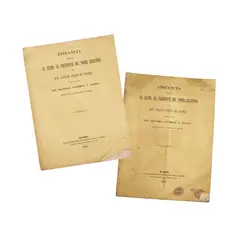 Joaquin Pardo de Tavera, Untitled, <p>b) Instancia elevada Al Excmo. Sr.</p> <p>Presidente del Poder Ejecutivo drafted by Francisco Salmeron y Alonso</p> <p>Establecimiento Tipogr&aacute;fico De P. Nunez,</p> <p>Madrid, 1873</p> <p>8 1/2" x 5 3/4" (22 cm x 15 cm)</p>