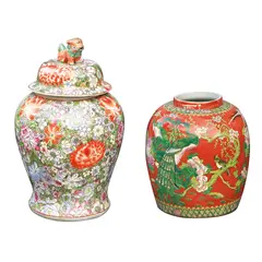 Two Oriental Jars, Untitled
