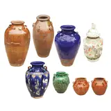Eight Oriental Jars, Untitled, d) H: 22” (56 cm) D: 10 1/2” (27 cm) e) H: 22 1/2” (57 cm) D: 13” (33 cm) f) H: 15 1/2” (39 cm) D: 11” (28 cm)