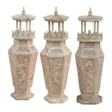 Three Tower-Form Okimonos, Untitled, bone