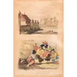 Two Antique Prints, Untitled