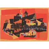 Procession by Mauro Malang Santos, serigraph, 161/167, sold Jul 2022