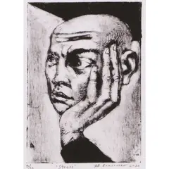 Elmer Borlongan, Stress, drypoint on tetrapak