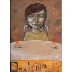 Lynyrd Paras, Dadi? Mami?, oil on canvas