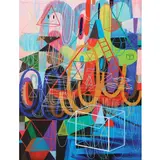 Christian Tamondong, Nothing But Up, acrylic on canvas