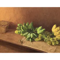 Rodolfo Roa, Tiklis at Saging, oil on canvas