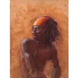 Mia Herbosa, L’arc en Ciel (Rainbow), oil on canvas