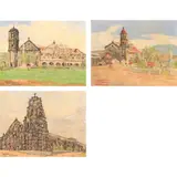 Roberto Balajadia, a) Camalig Albay b) Guinobatan Albay c) Untitled, oil on canvas