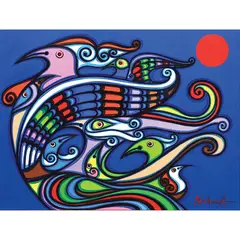 Abdulmari Imao, Sarimanok Series, acrylic on canvas