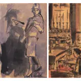 Demetrio Diego, a) Scene Series  b) Untitled