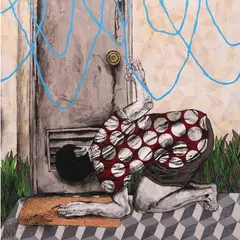 Silip by Lui Manaig, acrylic on canvas, sold Jul 2022