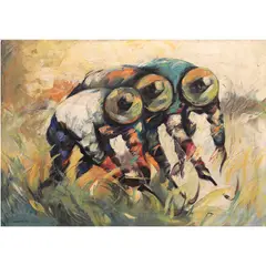 Marvilla, Harvest, oil on canvas