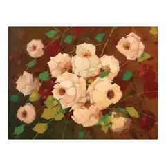 Ramon Ramos, a) Still Life
b) Water Lily, a) oil on canvas b) oil on canvas