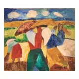 Norma Belleza, Harvest, oil on canvas