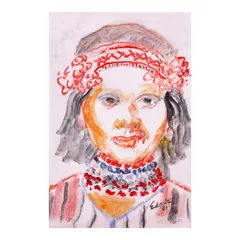Victorio Edades, Woman, oil on canvas