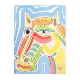 Philip Badon, Horse, acrylic on paper