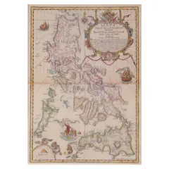 Dean Worcester, Mapa de Las Yslas Philipinas, hand-coloured lithograph