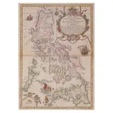 Dean Worcester, Mapa de Las Yslas Philipinas, hand-coloured lithograph