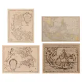 Four Maps, a) Jacques Nicolas Bellin (1703 - 1772) Carte Des Isles Philippine (Map of the Philippine Islands) b) George F. Cram East Indies c) Nicolas Sanson Southeast Asia - French Map