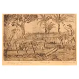 Adiel Arevalo, Maligayang Paglalakbay, etching, 6/4