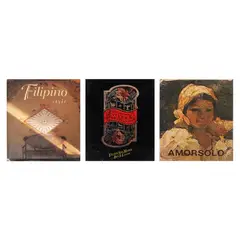 Three Books, a) Filipino Style Book b) Household Antique Heirlooms Book authors: Felice Sta. Maria and Ben A. Laxia c) Amorsolo by Alfredo Roces