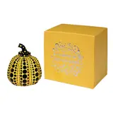 Yellow Pumpkin by Yayoi Kusama, with box painted cast resin, sold Apr 2022