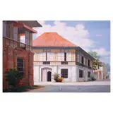 Fidel Sarmiento, Old Manila, oil on canvas