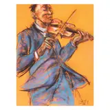 Emmanuel Garibay, Virtuoso, pastel on coloured paper
