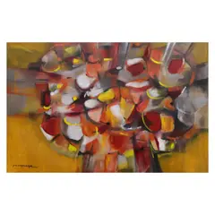 Homage to Joya No. IX by Paco Gorospe, oil on canvas, sold Apr 2022