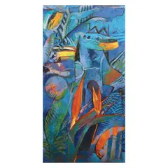 Birds of Paradise No. 5 by Edwin Wilwayco, oil on canvas, sold Apr 2022