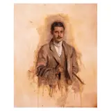 Luke Alarcon, Untitled (Portrait), oil on canvas