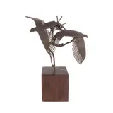 Virginia Ty-Navarro, Untitled, brass on a wooden base