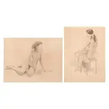 a) Nude
b) Nude by Anita Magsaysay-Ho Print, a) print b) print, sold Jan 2022