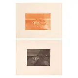 a) Deportiva fútbol estadio IV
b) Amp: V by Fernando Zóbel de Ayala y Montojo, a) etching, 32/35 b) etching, 32/35, sold Jan 2022
