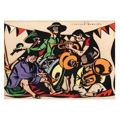 Botong Francisco, Musicians, serigraph