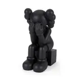 Kaws, Untitled, black painted cast vinyl