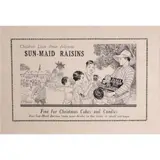 Fernando Amorsolo, Sun Maid Raisin, pen and ink on paper