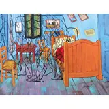 Norlie Meimban, Motioning Bedroom in Arles Vincent Van Gogh, acrylic on canvas