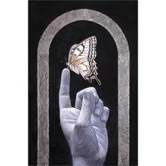 Teach Me How to Fly by Norlie Meimban, acrylic on canvas, sold Jan 2022