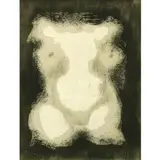 Nude by Federico Aguilar Alcuaz, mixed media on paper, sold Jan 2022