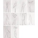 Arturo Luz, Nude, pen and ink on paper