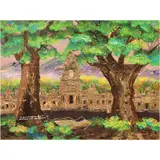 Manuel Baldemor, Angkor Wat, Cambodia, acrylic on canvas