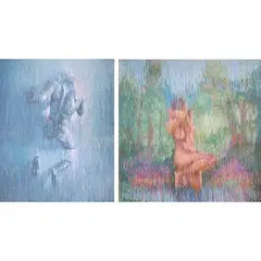 Cezar Arro, a) Untitled (Nude) b) Untitled (Nude), acrylic on canvas