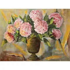 Lise McCabe, Hydrangea Flowers, oil on canvas