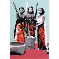 Almer Moneda, Tres Marias, acrylic on canvas