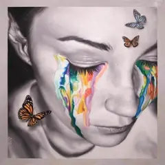 Untitled by Mark Rene Nativo, acrylic on canvas, sold Jan 2022