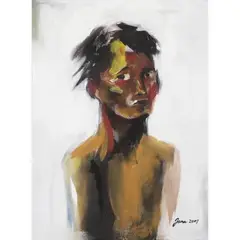 Jana Benitez, Portrait, oil on canvas