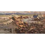 Gabriel Custodio, Landscape, oil on canvas