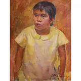 Diosdado M. Lorenzo, A Girl of the Squatter, oil on canvas